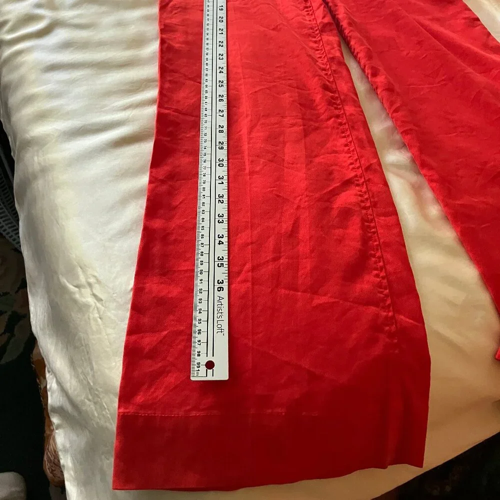 Anthropologie Level 99 women's trousers/jeans red color Size 29/30 (adjustable) - Picture 15 of 16